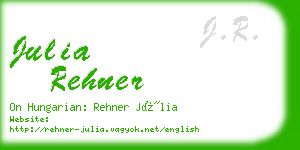 julia rehner business card